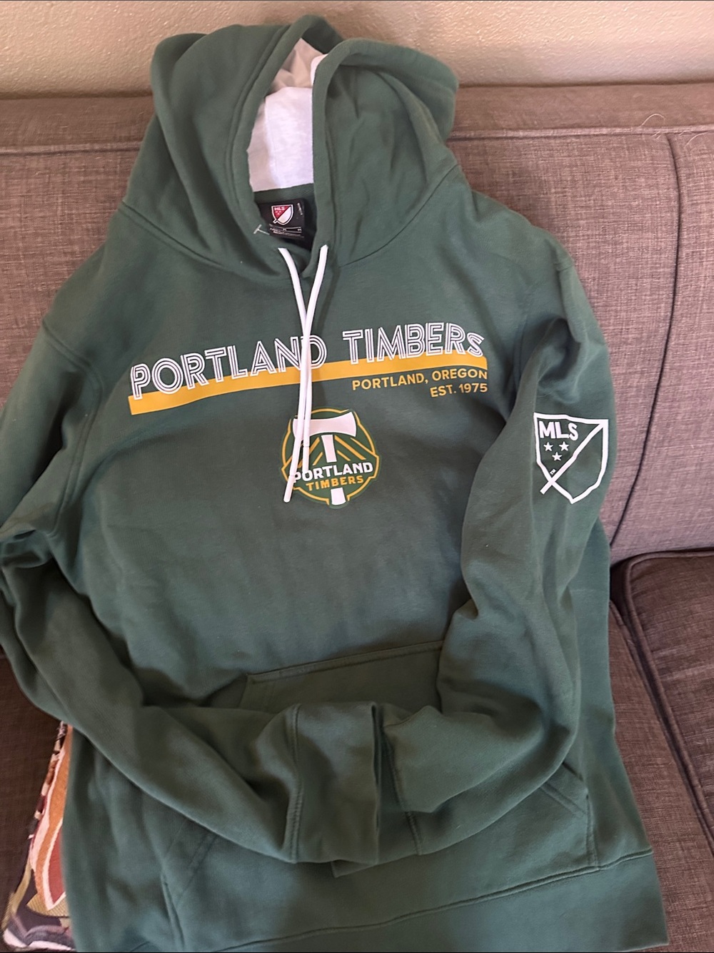Men's Green Portland Timbers Pullover Hoodie